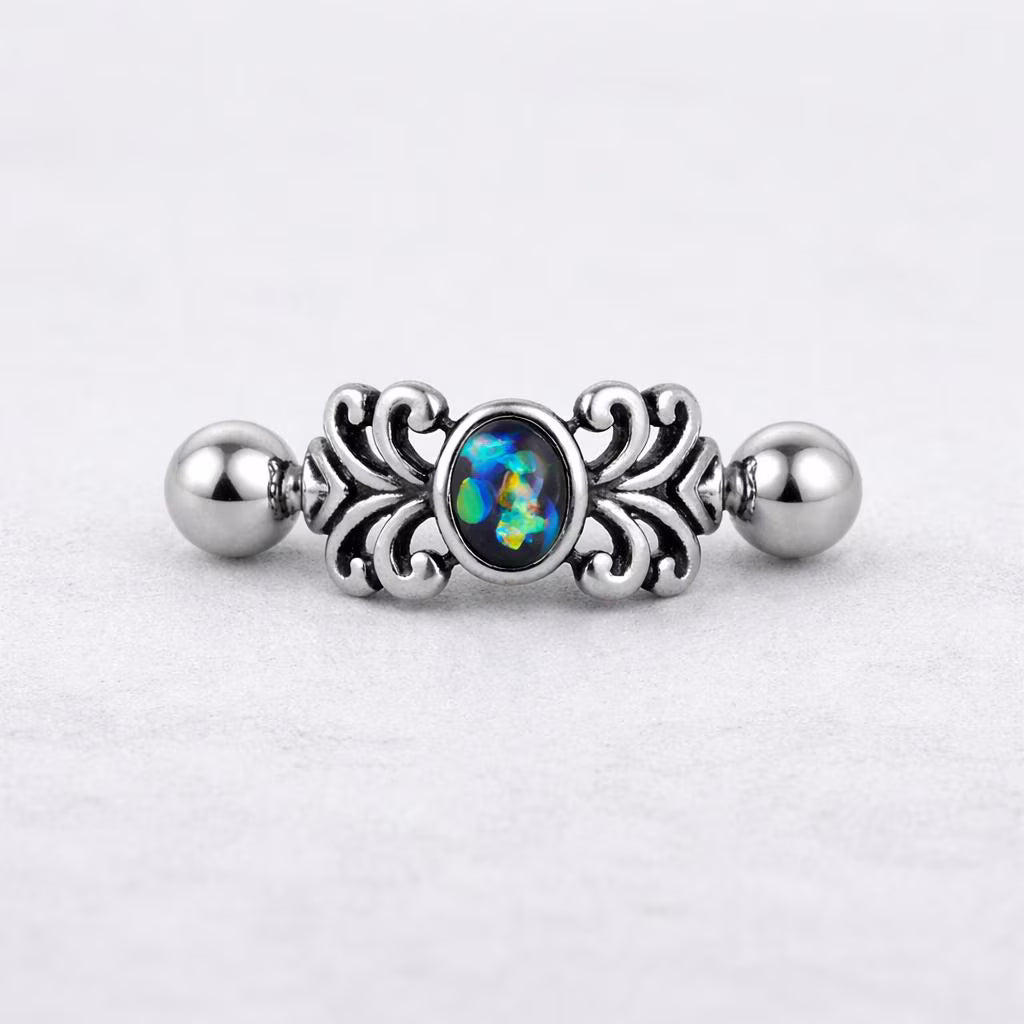 Stainless Steel Medieval Design Vine Cartilage Cuff Earring - Skin Metals