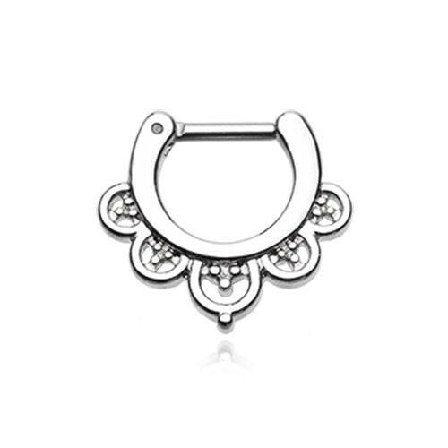 Imperial Filigree Septum Clicker Septum Ring Impulse Piercings 16 GA (1.2mm) 1/4" (6mm)