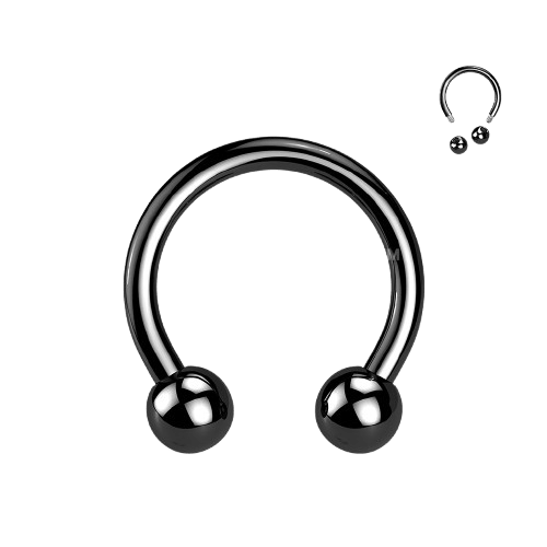 Implant Grade Titanium Externally Threaded PVD Plated Horseshoe Horseshoe Skin Metals