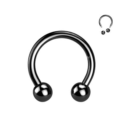 Implant Grade Titanium Externally Threaded PVD Plated Horseshoe Horseshoe Skin Metals