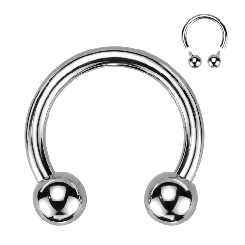 Implant Grade Titanium Internally Threaded Horseshoe Horseshoe Skin Metals