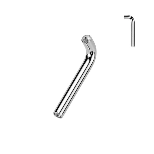 Implant Grade Titanium Internally Threaded L Bent Christina Piercing Christina Skin Metals