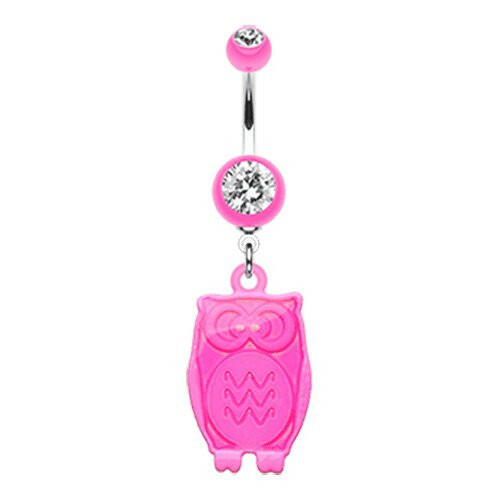 Intensity Owl Belly Button Ring Navel Ring Impulse Piercings