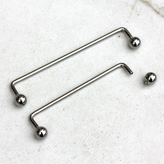 Internally Threaded 316L Surgical Steel 90 Degree Surface Barbell