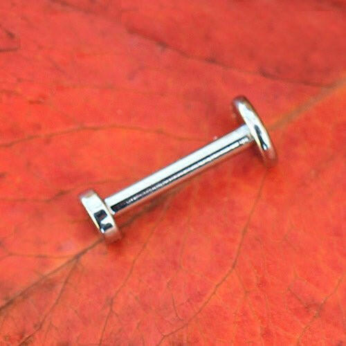 Internally Threaded Stainless Steel Flat Disc Labret Labret Impulse Piercings