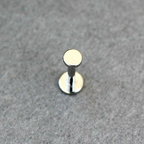 Internally Threaded Stainless Steel Flat Disc Labret Labret Impulse Piercings