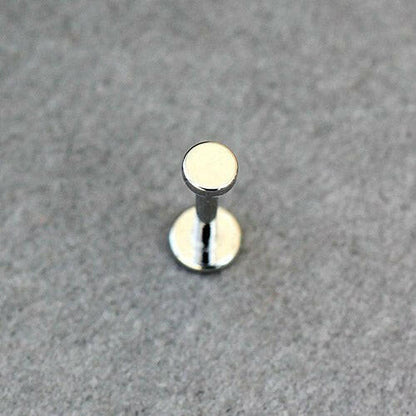 Internally Threaded Stainless Steel Flat Disc Labret Labret Impulse Piercings