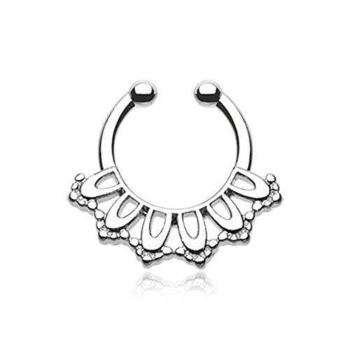 Kaltik Filigree Fake Septum Clip-On Ring Fake Septum Ring Impulse Piercings