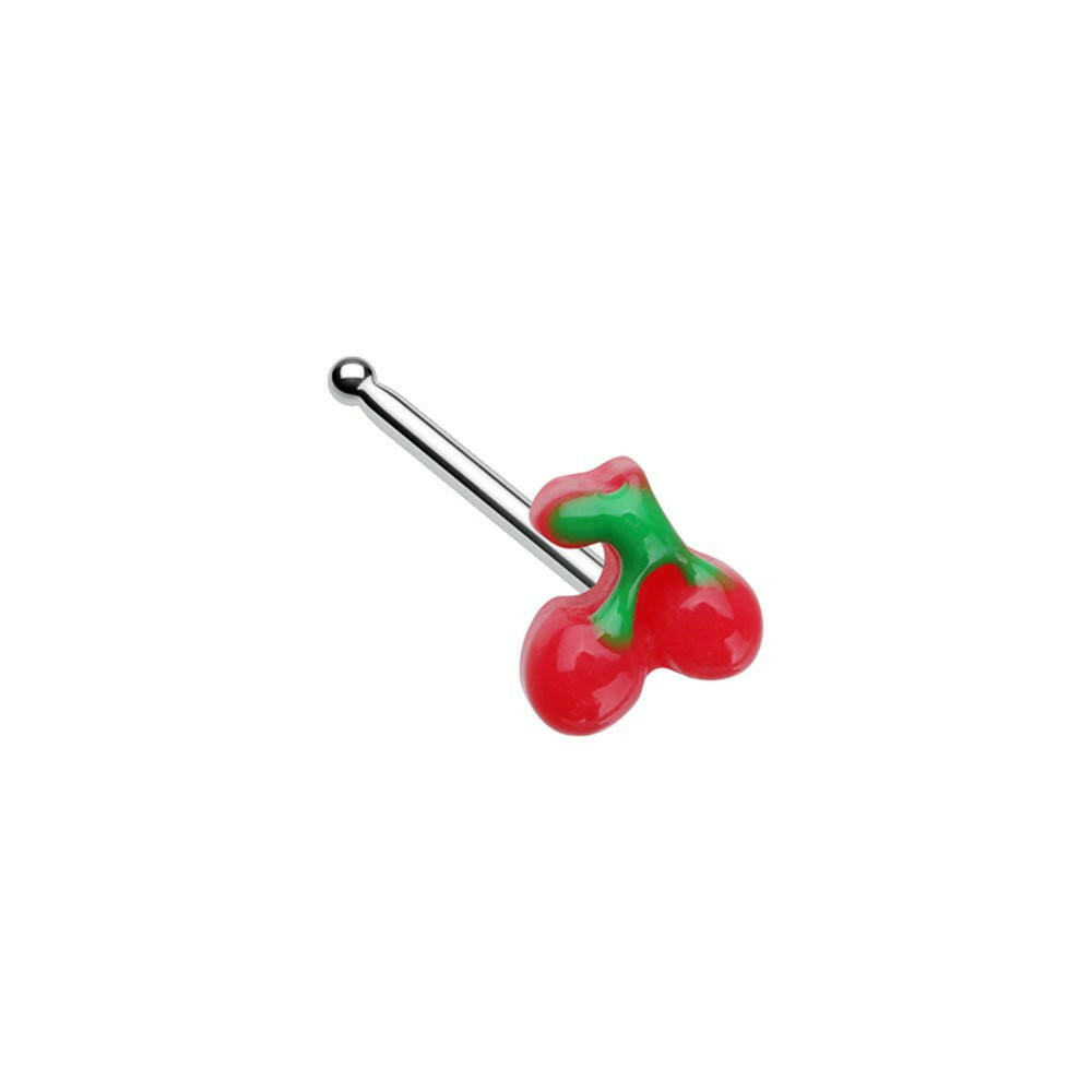 Kawaii Cherry Cherries Nose Stud Ring Impulse Piercings