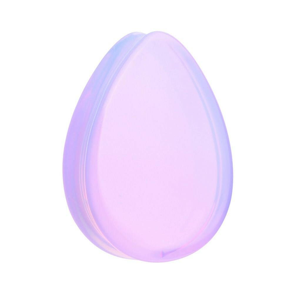 Lavender Opalite TearDrop Double Flared Ear Gauge Plug Plugs Impulse Piercings 2 GA (6.5mm)