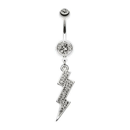 Lightning Bolt Radiance Belly Button Ring Navel Ring Impulse Piercings