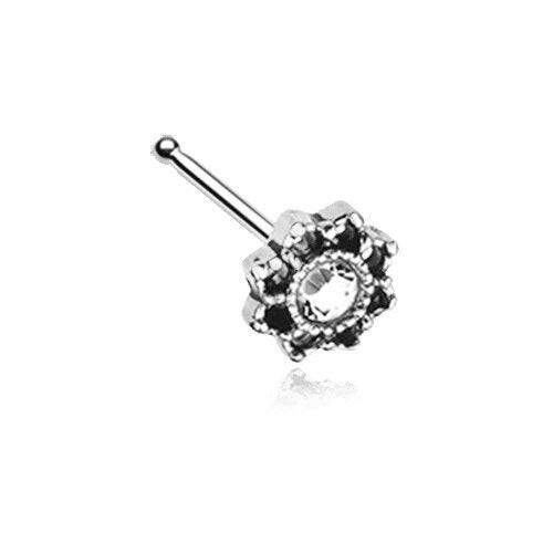 Lotus Flower Filigree Sparkle Icon Nose Stud Ring Nose Ring Impulse Piercings