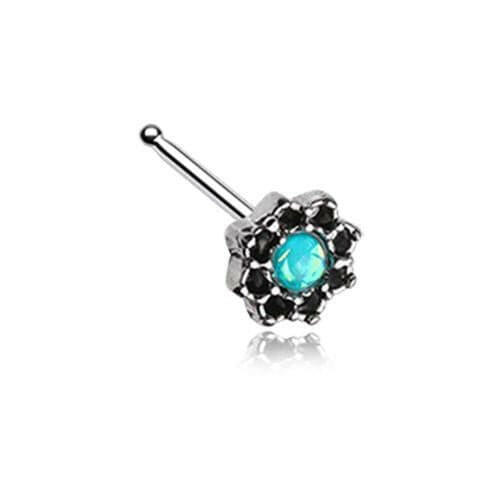 Lotus Opal Sparkle Filigree Icon Nose Stud Ring Nose Ring Impulse Piercings