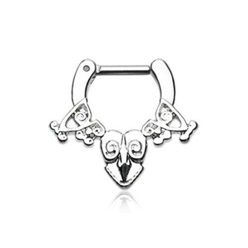 Luria Tribal Filigree Septum Clicker Septum Ring Impulse Piercings 16 GA (1.2mm) 1/4" (6mm)