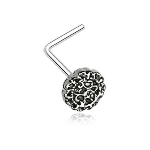 Mandela Filigree Icon L-Shaped Nose Ring Nose Ring Impulse Piercings