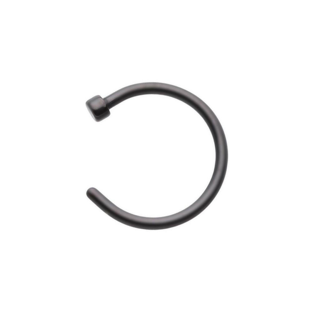 Matte Basic Steel Nose Hook Disk End Hoop Ring Nose Ring Impulse Piercings 20 gauge (0.8mm) 5/16" (8mm)