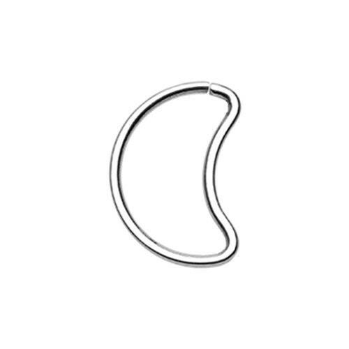 Moon Shaped Bendable Twist Hoop Ring Cartilage Earring Impulse Piercings Steel