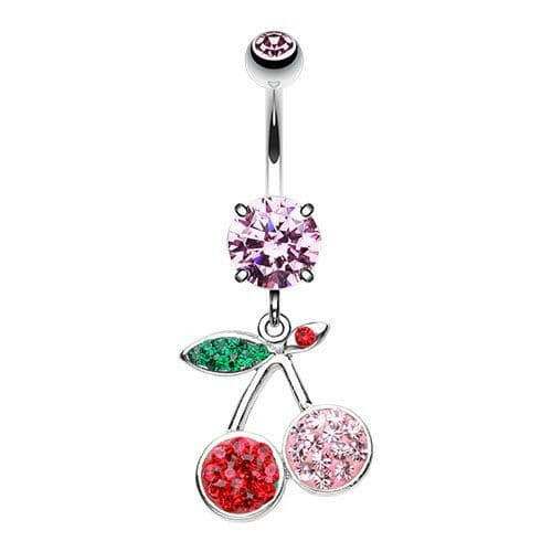 Multi-Sprinkle Dot Cherry Delight Belly Button Ring Navel Ring Impulse Piercings