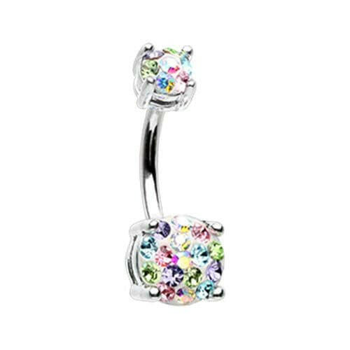 Multi Sprinkle Dot Gem Prong Sparkle Belly Button Ring Navel Ring Impulse Piercings Candy