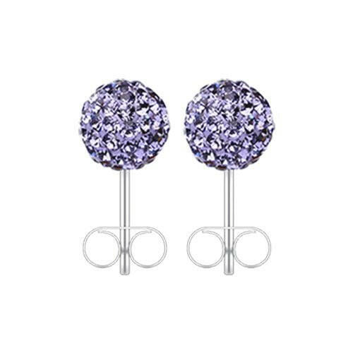 Multi-Sprinkle Dot Multi Gem Ball Ear Stud Earrings Earring Impulse Piercings 10mm Tanzanite