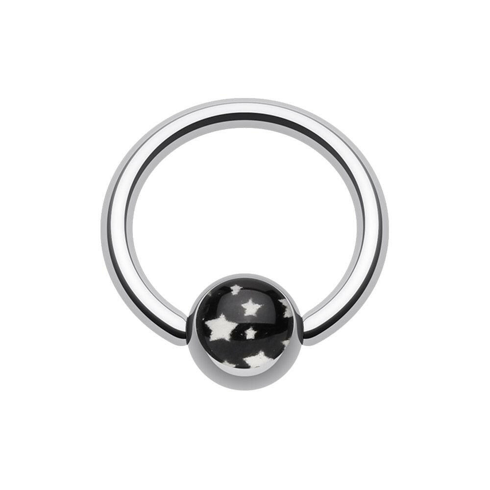 Multi Star Logo Ball Captive Bead Ring Captive Bead Impulse Piercings