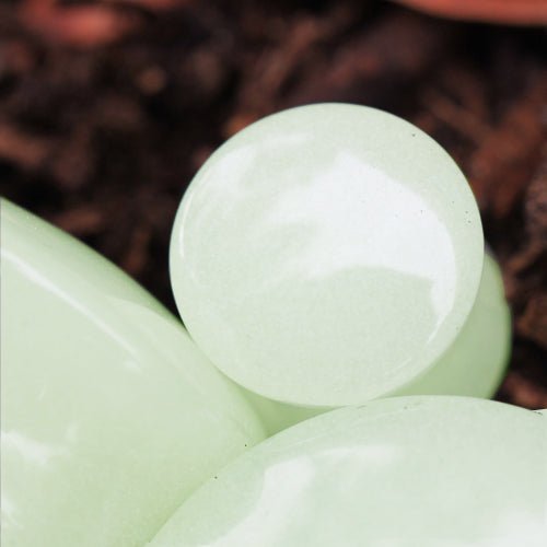 Natural Glow in the Dark Moonstone Saddle Plug — Sold as Pair