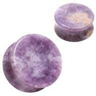 Natural Moondevite Stone Saddle Plug Earrings Plug Earrings Impulse Piercings 4GA