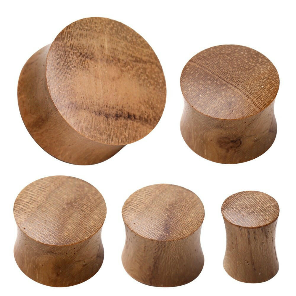 Natural Organic Teak Wood Saddle Plug Plugs Impulse Piercings