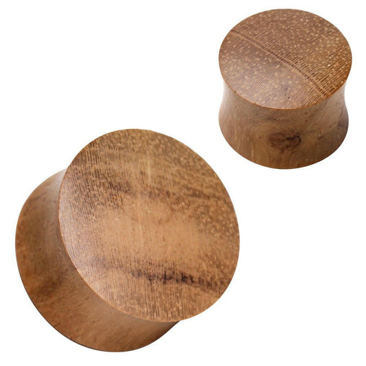 Natural Organic Teak Wood Saddle Plug Plugs Impulse Piercings