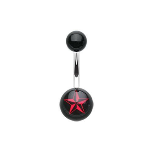 Nautical Star Acrylic Belly Button Ring Navel Ring Impulse Piercings