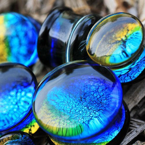 Oceanic Design Glass Saddle Plug Plugs Impulse Piercings