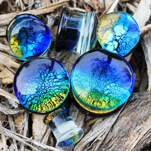 Oceanic Design Glass Saddle Plug Plugs Impulse Piercings