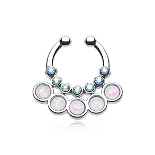 Opal Aureole Gemina Fake Septum Clip-On Ring Fake Septum Ring Impulse Piercings