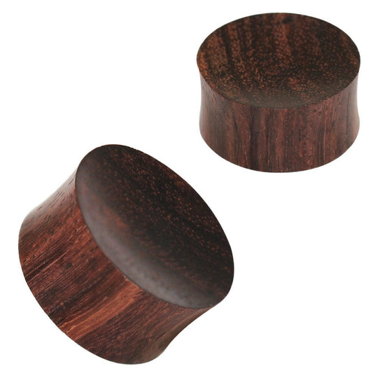 Organic Concave Sono Wood Saddle Plug Plugs Impulse Piercings 0 gauge (8mm)