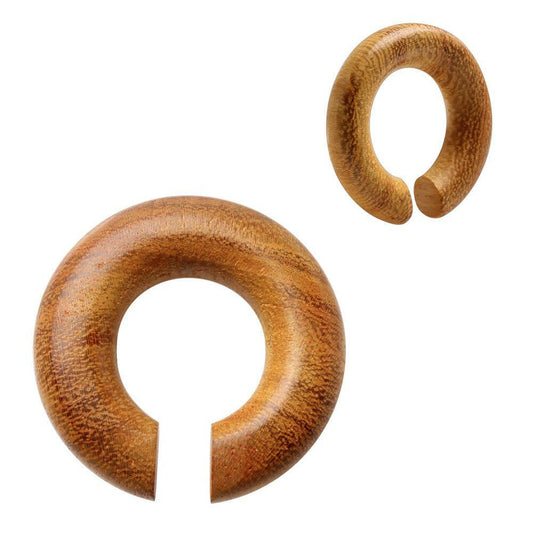 Organic Jack Fruit Wood Hoop Plug Plugs Impulse Piercings 2 gauge