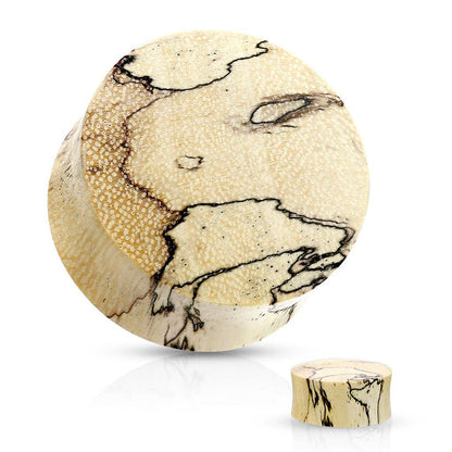 Spalted Tamarind Wood Saddle Plug Plugs Impulse Piercings