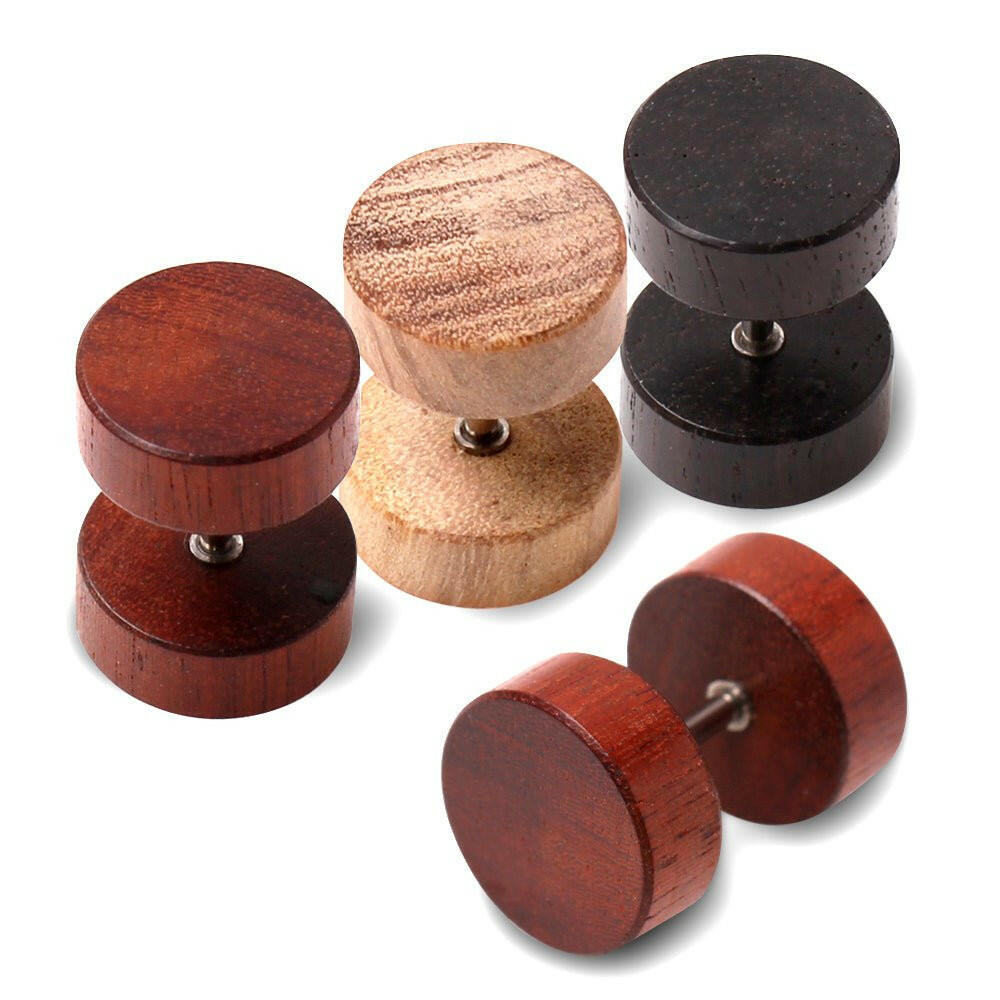 Organic Wood Fake Plug Fake Plug Impulse Piercings