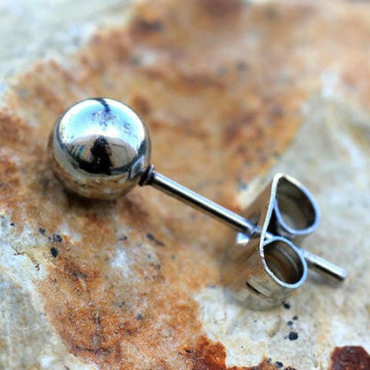 Pair of 316L Stainless Steel Ball Stud Earrings Earring Impulse Piercings