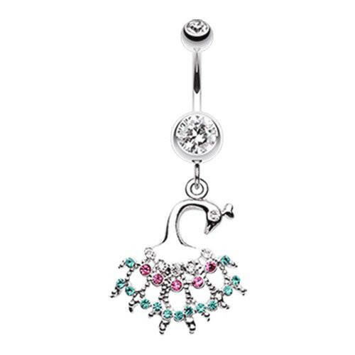 Peacock Dance Belly Button Ring Navel Ring Impulse Piercings