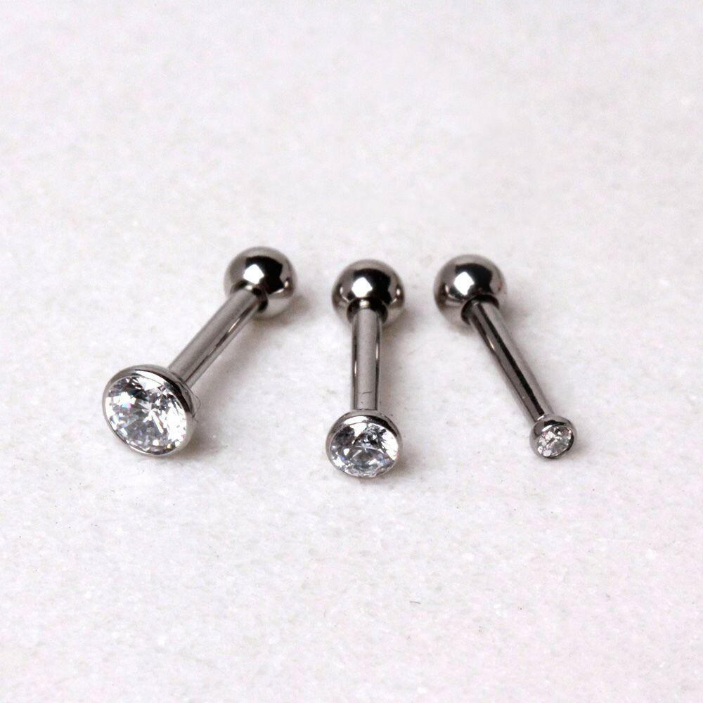 Press Fit CZ Triple Helix / Cartilage Earring Cartilage Earring Impulse Piercings