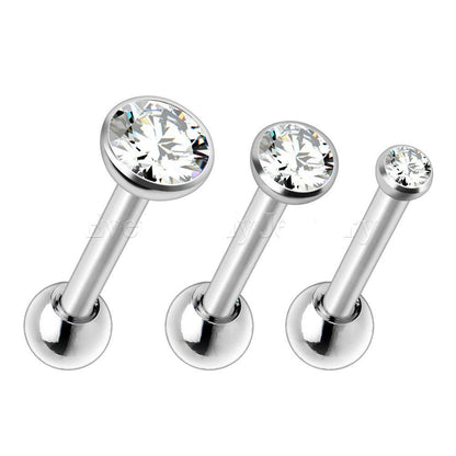 Press Fit CZ Triple Helix / Cartilage Earring Cartilage Earring Impulse Piercings 2mm