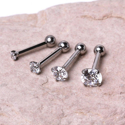 Prong Set CZ Triple Helix / Cartilage Earring Cartilage Earring Impulse Piercings