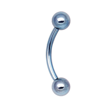 PVD Plated 316L Surgical Steel Curved Barbell Eyebrow Ring