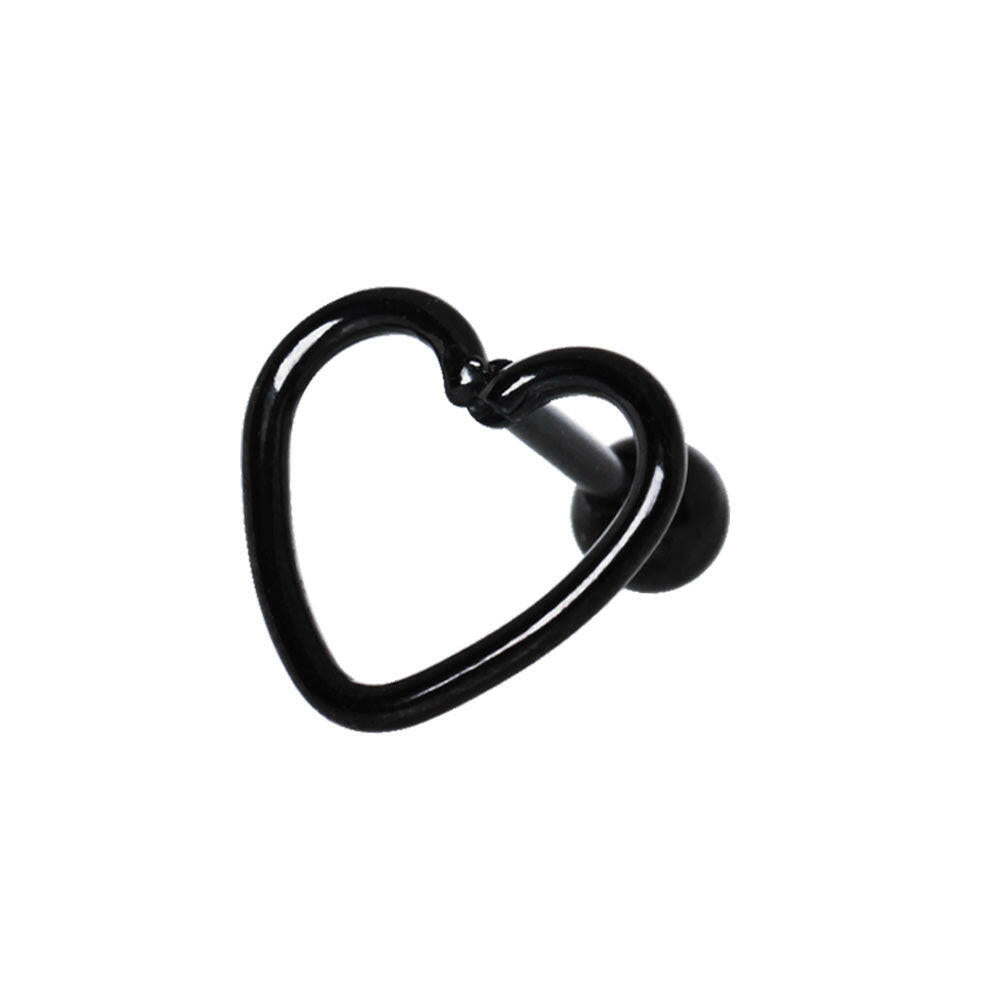 PVD Plated Love Struck Heart Cartilage Earring