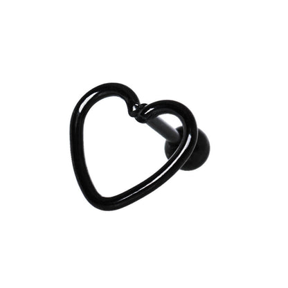 PVD Plated Love Struck Heart Cartilage Earring