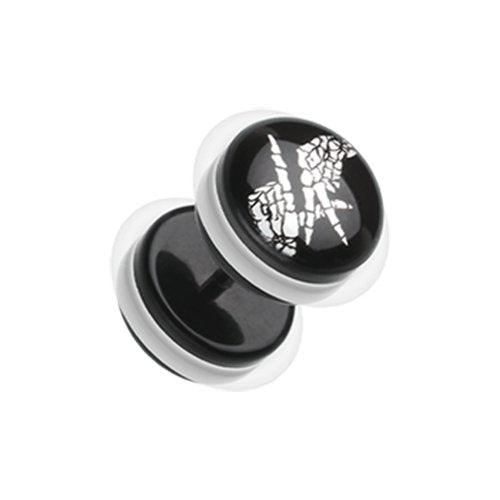 Rep'in LA Acrylic Fake Plug Earrings with O-Rings Fake Plug Earrings Impulse Piercings 16 GA (1.2mm)