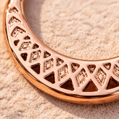 Rose Gold Plated Annealed Tribal Septum Ring - Skin Metals