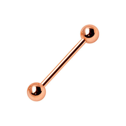 Rose-Gold Plated Barbell Barbell Impulse Piercings