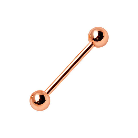 Rose-Gold Plated Barbell Barbell Impulse Piercings