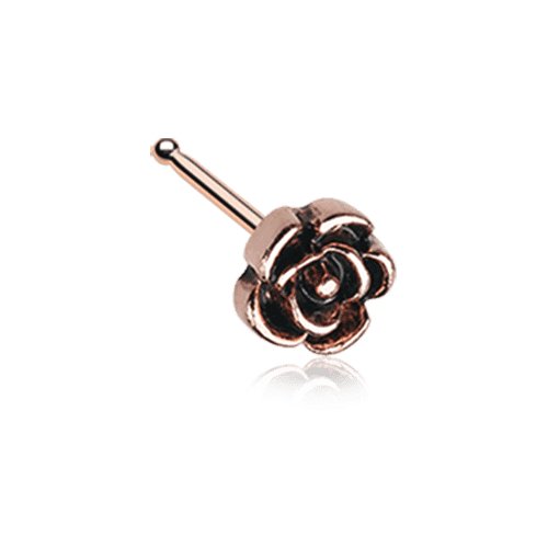 Rose Gold Vintage Rose Icon Nose Stud Ring Nose Ring Impulse Piercings